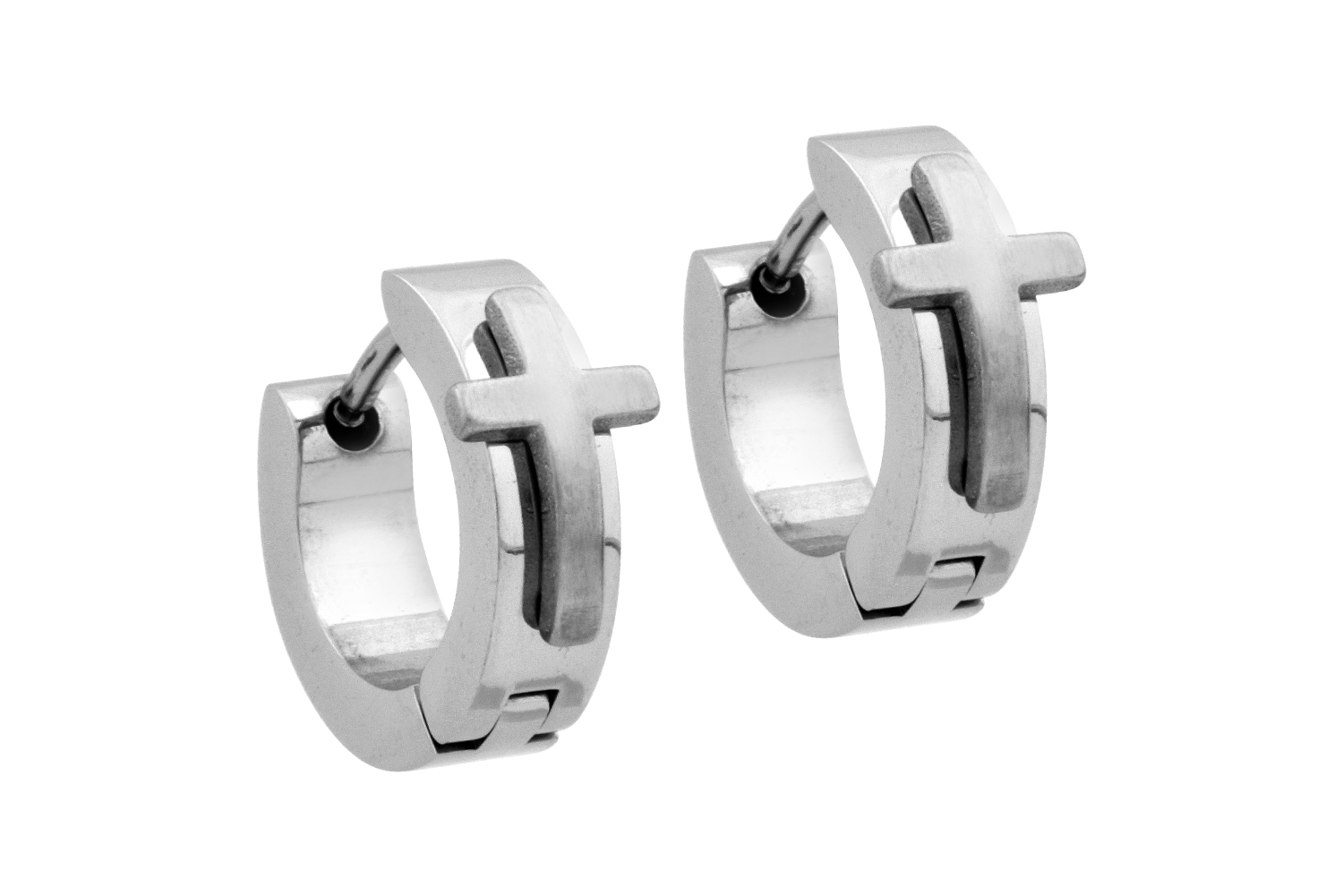 Chirurgenstahl Creolen KREUZ ++SALE++ von Piercingline